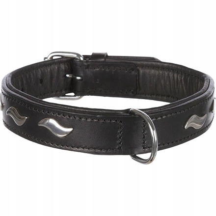 Levně Trixie Obojek Active kožený černý Velikost: L:48-56cm/30mm