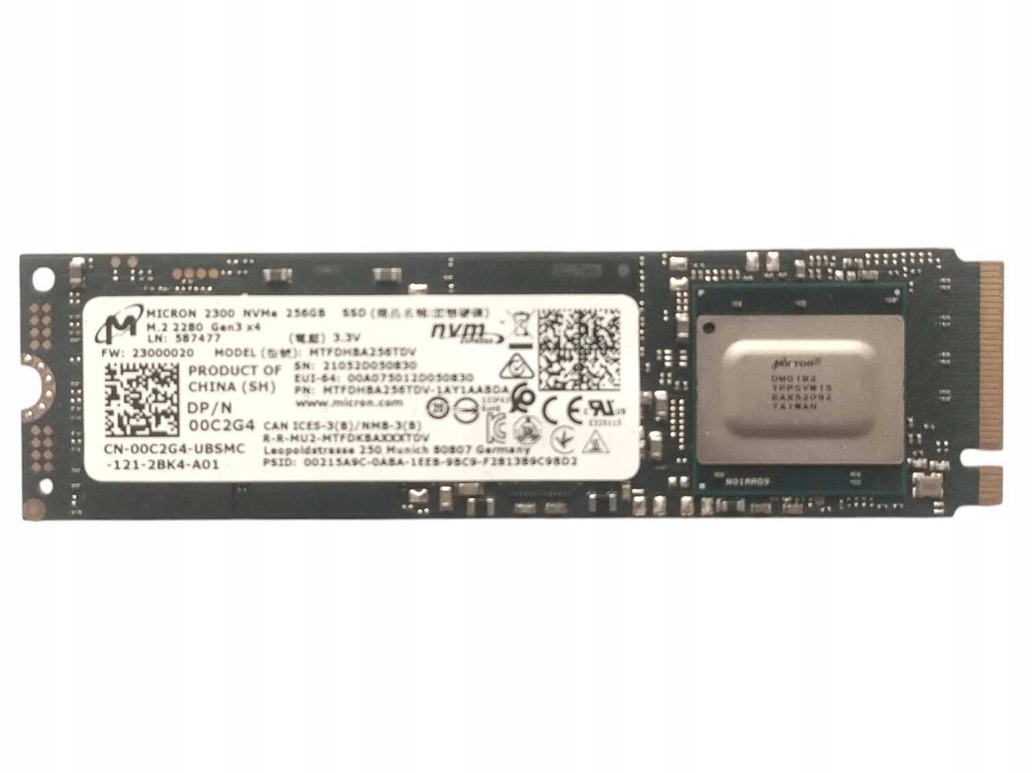 内蔵型SSD Micron 256GB M.2 2280 SATA SSD Micron 256GB M.2 2280 SATA SSD | Components  Drives