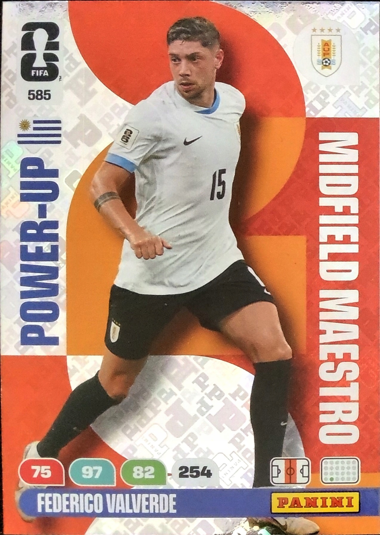 Panini World Cup 2026 Midfield Maestro 585 Federico Valverde Urugwaj