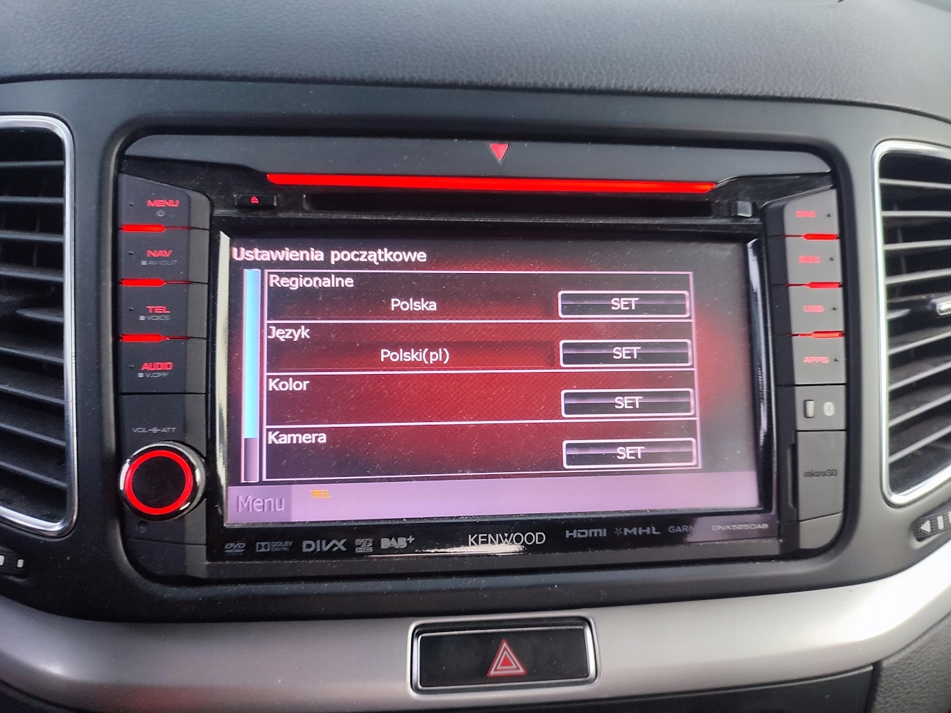 RADIO CD Display KENWOOD VW SHARAN II 7N DNX525DAB