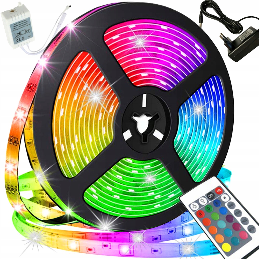 

Taśma Led Kolorowa Rgb Wodoodporna 5M Pilot