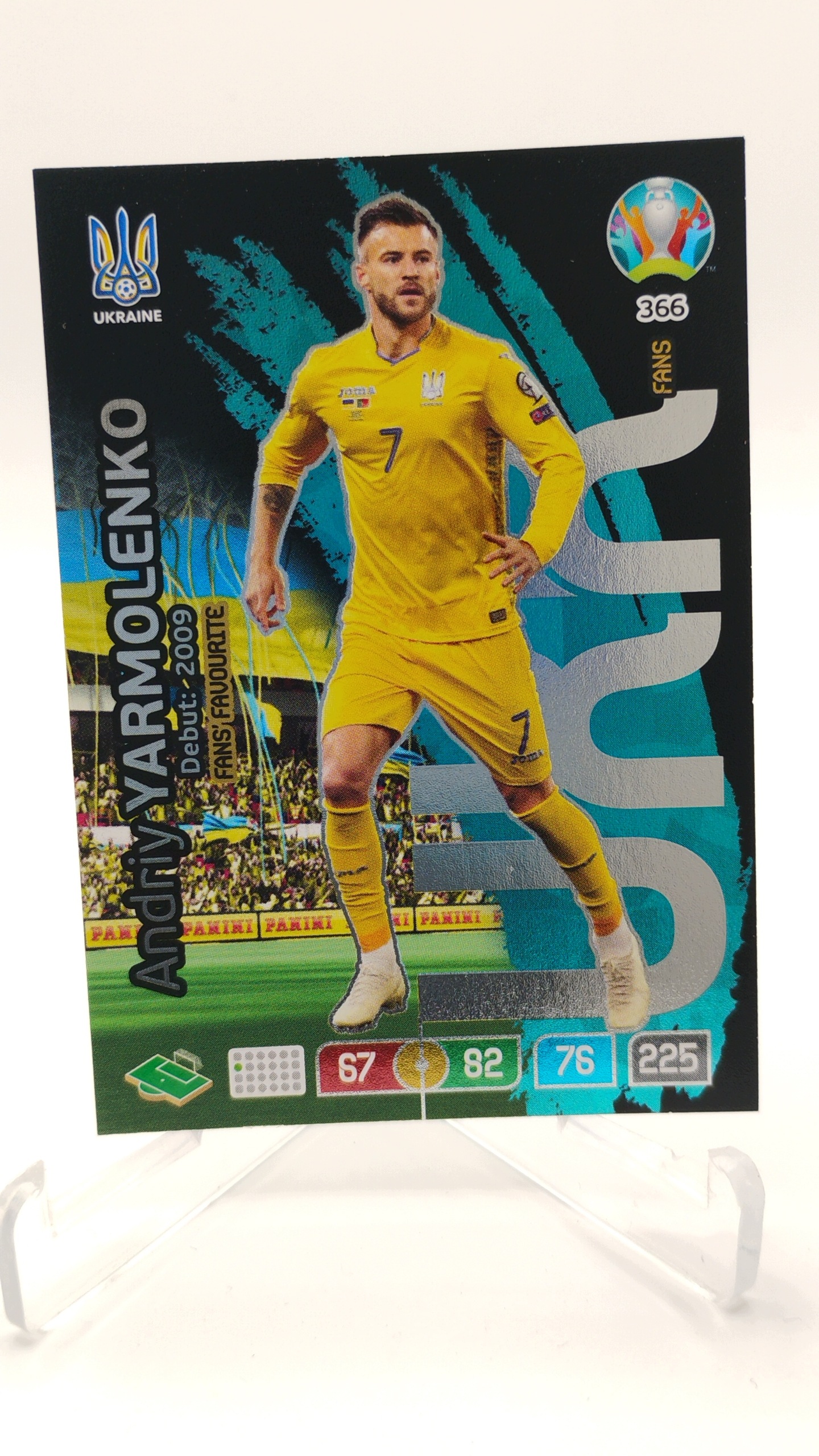 Panini Euro 2020 Fans Fans' Favourite 366 Andriy Yarmolenko Ukraina