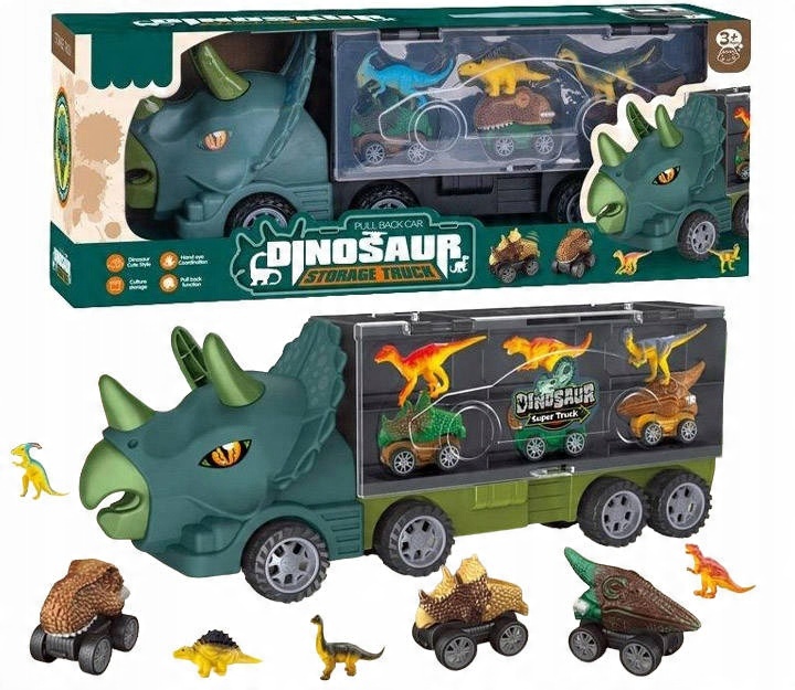 

Duża Laweta Tir z Napędem Walizka Auta Dinozaury
