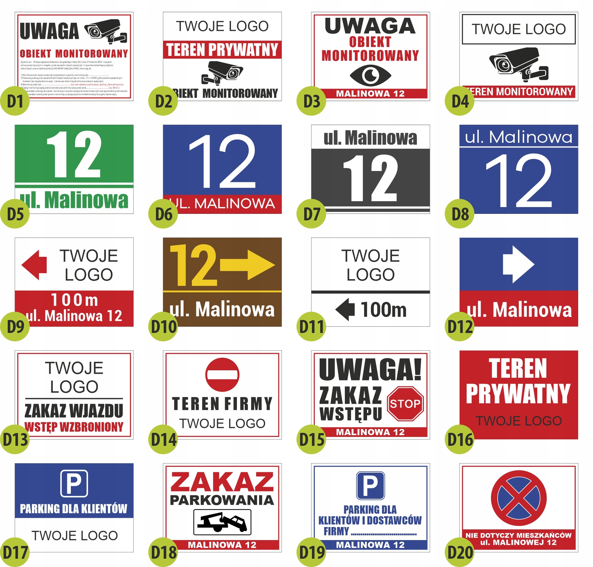 Tablica zakaz 40x30 dibond zakaz wstępu Marka inna