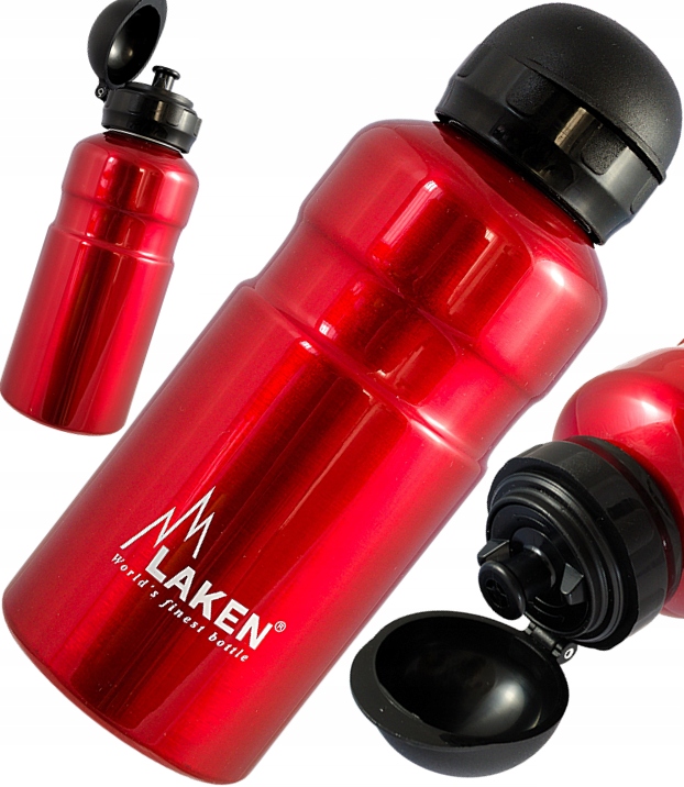

Bidon rowerowy sportowy Aluminiowy Laken 600 ml