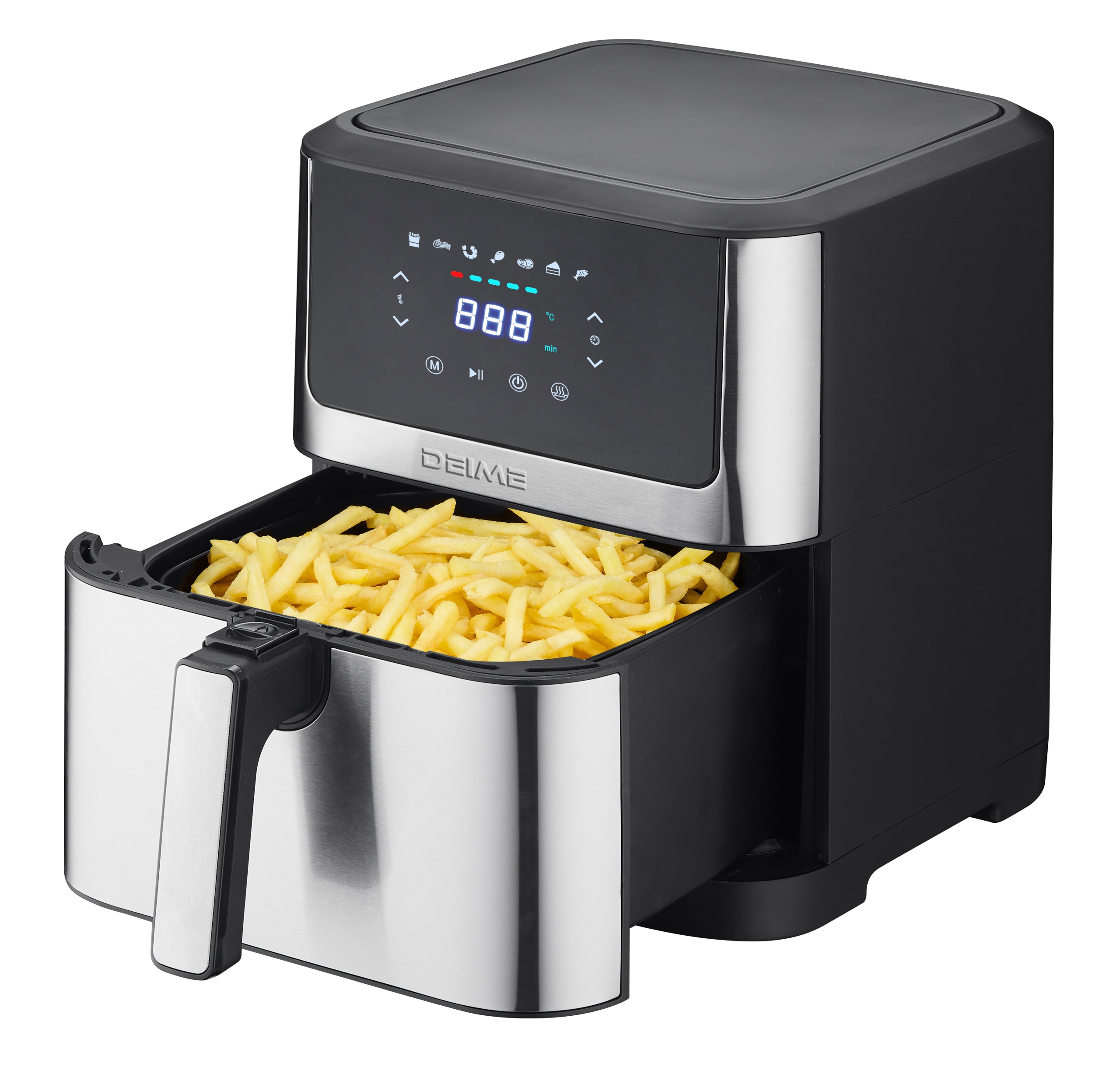 Frytownica Beztłuszczowa Air Fryer Frytkownica XXL Duża 8L 1800W Heelly