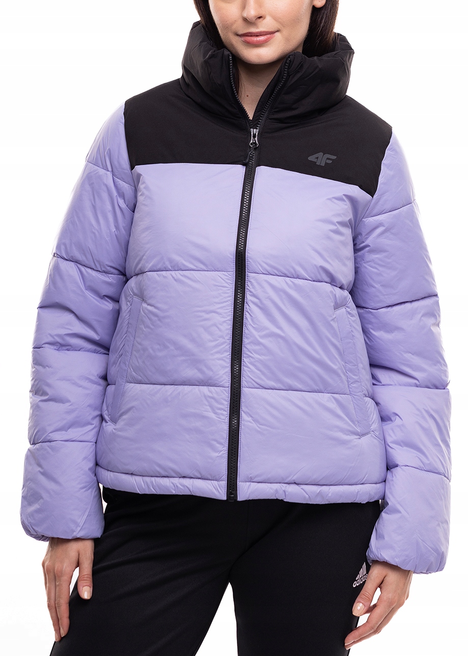 Dámská bunda 4F Lyžařská prošívaná zimní péřová sportovní teplá vel S