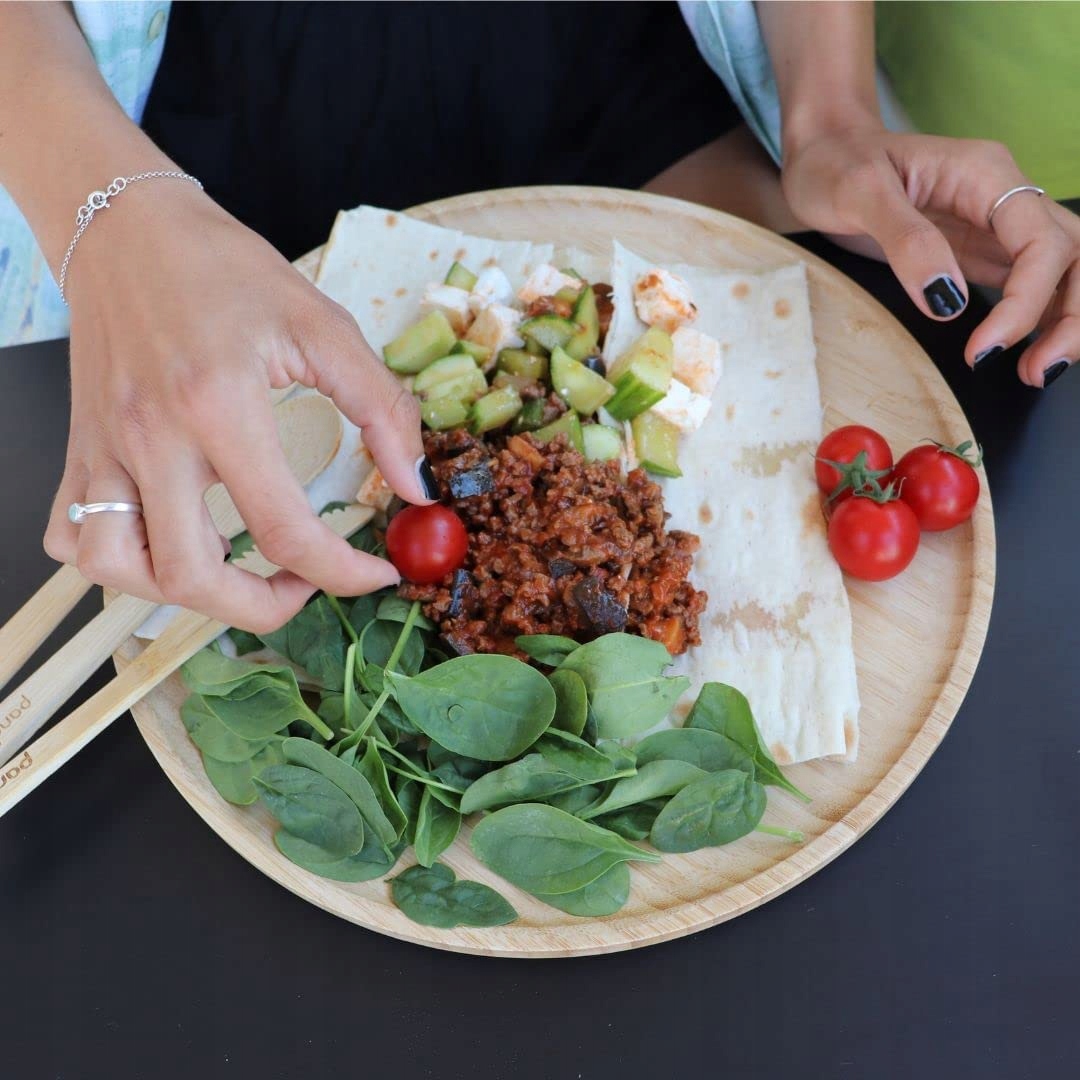 TALERZE BAMBUSOWE NATURALNE DEKORACYJNE EKO 3 SZT Rodzaj talerza obiadowy płytki