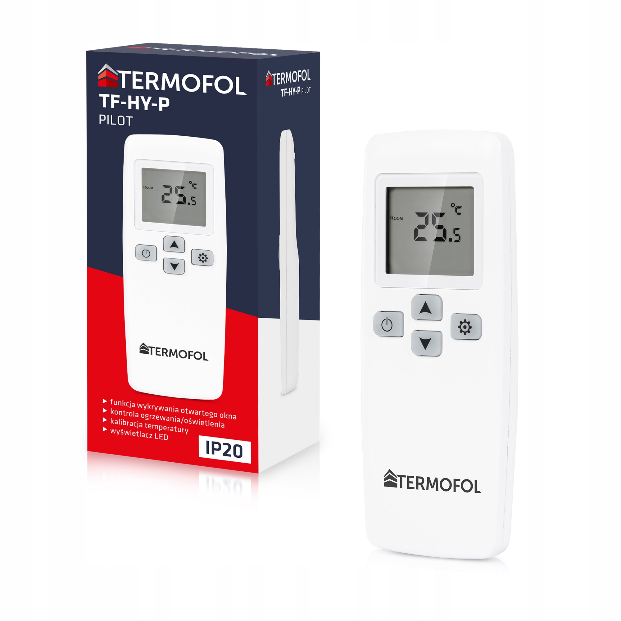 Hy-p Diaľkový Ovládač Pre Diaľkové Ovládanie Zásuviek Hy-g So Snímačom Teploty