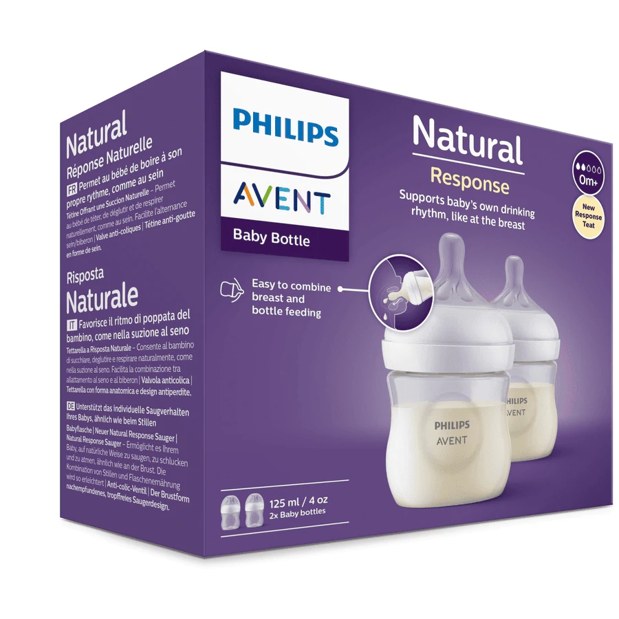 PHILIPS AVENT Butelki Dla Niemowląt Natural Response 2x125ml BPA Free — miniatura 12