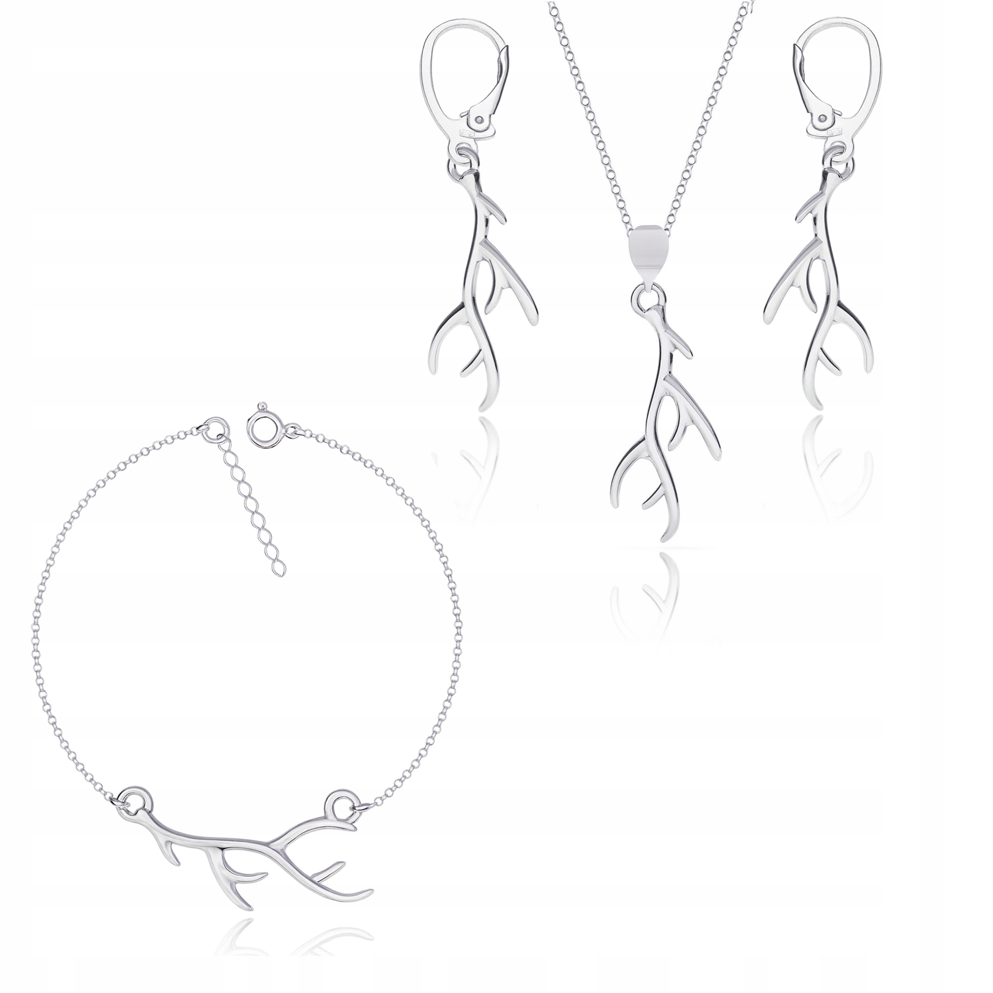 Jelení Parohy Stříbrný komplet rolo stříbro 925