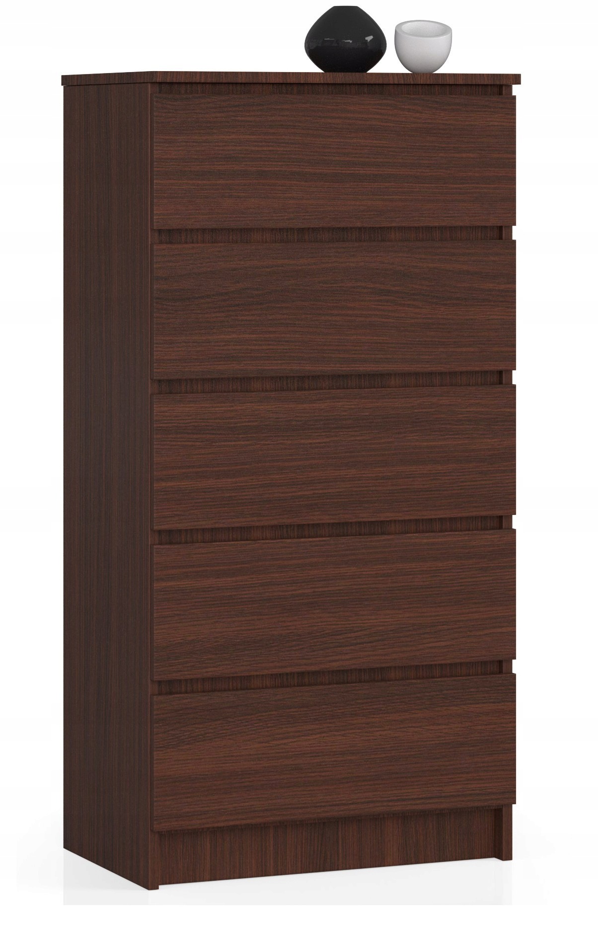 Pokojová komoda s 5 zásuvek wenge 60 cm do obývacího pokoje