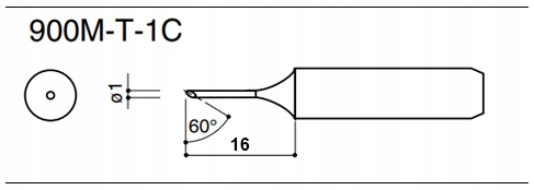 900M T-1C GROT DO LUTOWNICY PRECYZYJNEJ DO STACJI LUTOWNICZEJ YIHUA BAKON Marka Reball