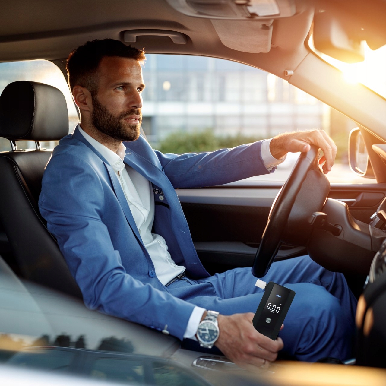 PROFESJONALNY ALKOMAT ELEKTRONICZNY KALIBRACJA + 5 Rozdzielczość pomiaru 0.01‰