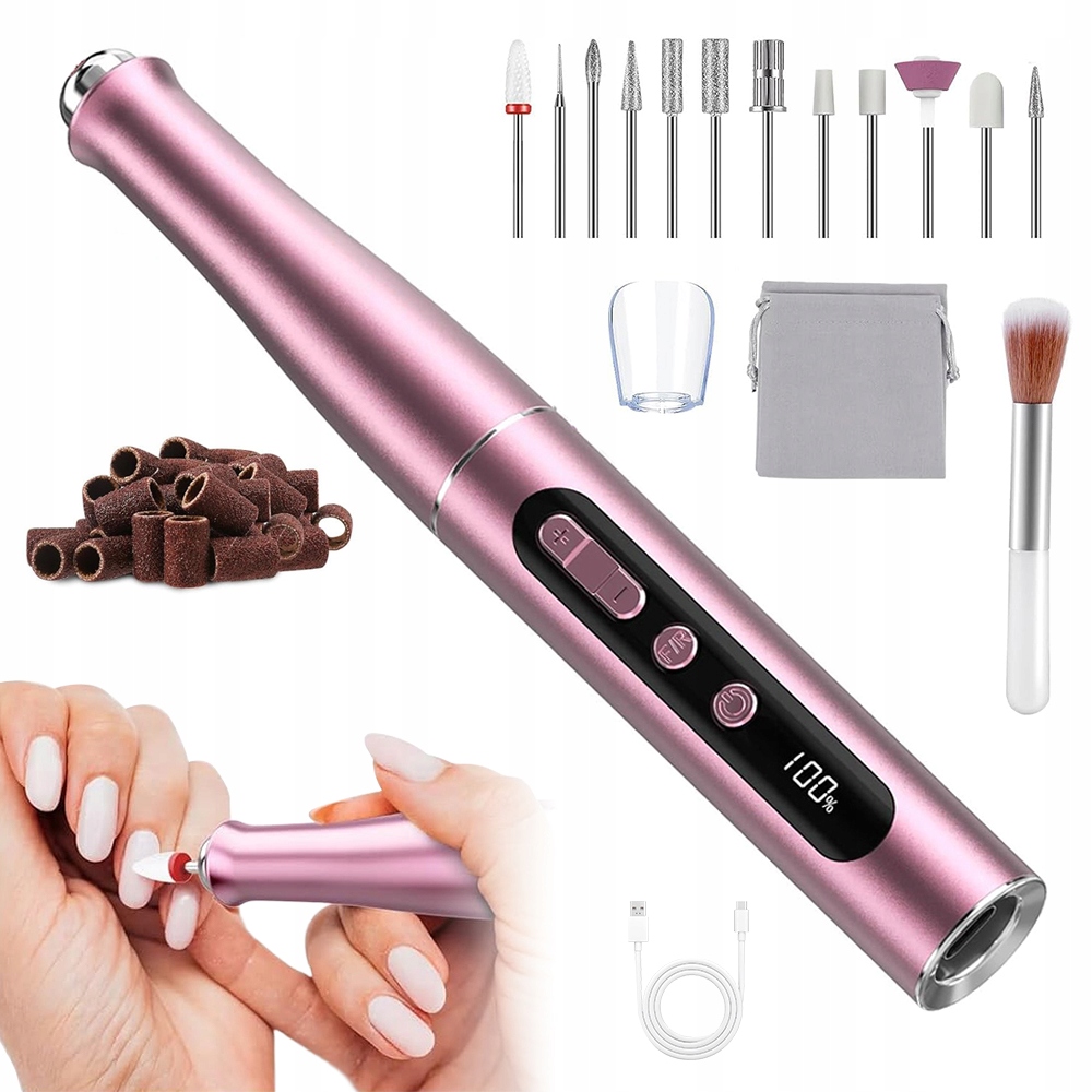 Frezarki Do Paznokci Profesjonalna Akumulatorowa Do Manicure 35000 Rpm