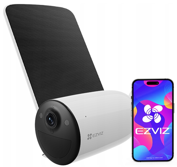 Bezdrátová kamera Lte 4G Ezviz s venkovním solárním panelem CB3/SP Kit