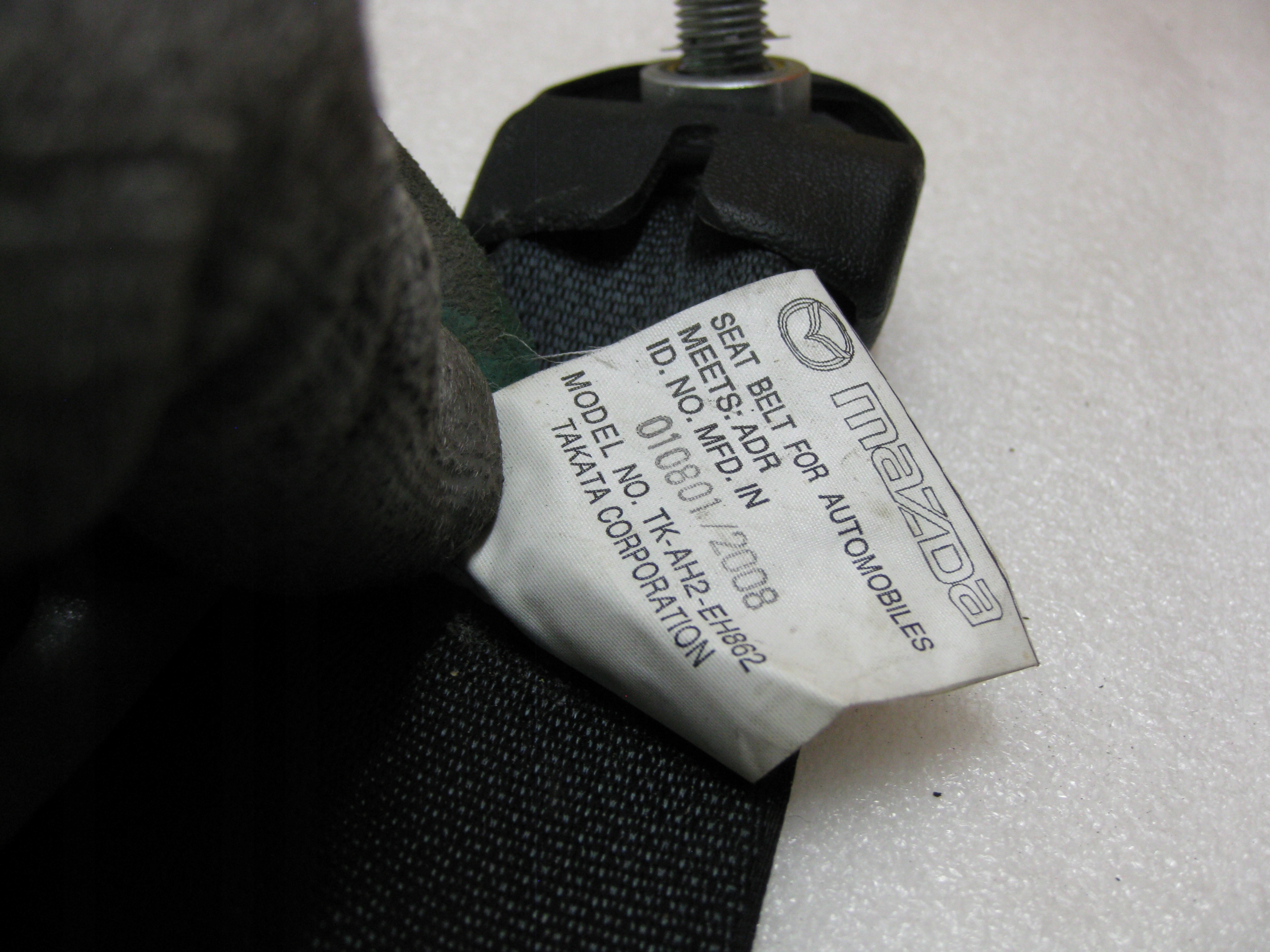 MAZDA 6 KOMBI tension belt safety right front TKAH2EH862
