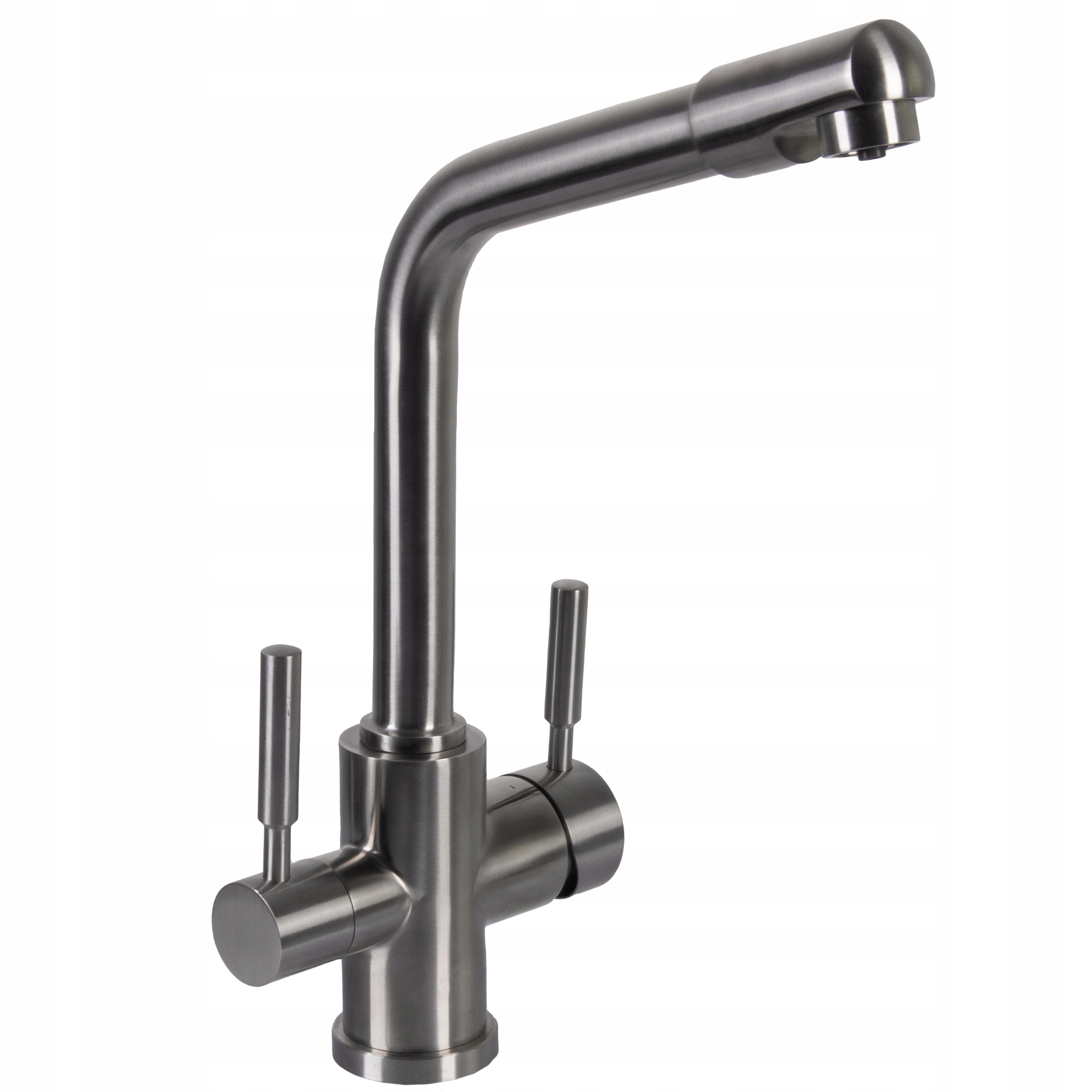 Kuchyňská stojánková třícestná baterie Aquaphor C126 satén inox