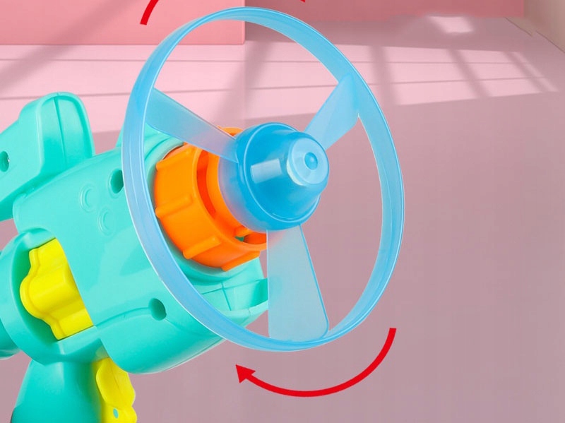 PISTOLET 4 LED świecące WIATRACZKI LATAJĄCE DYSKI Marka Aquarius