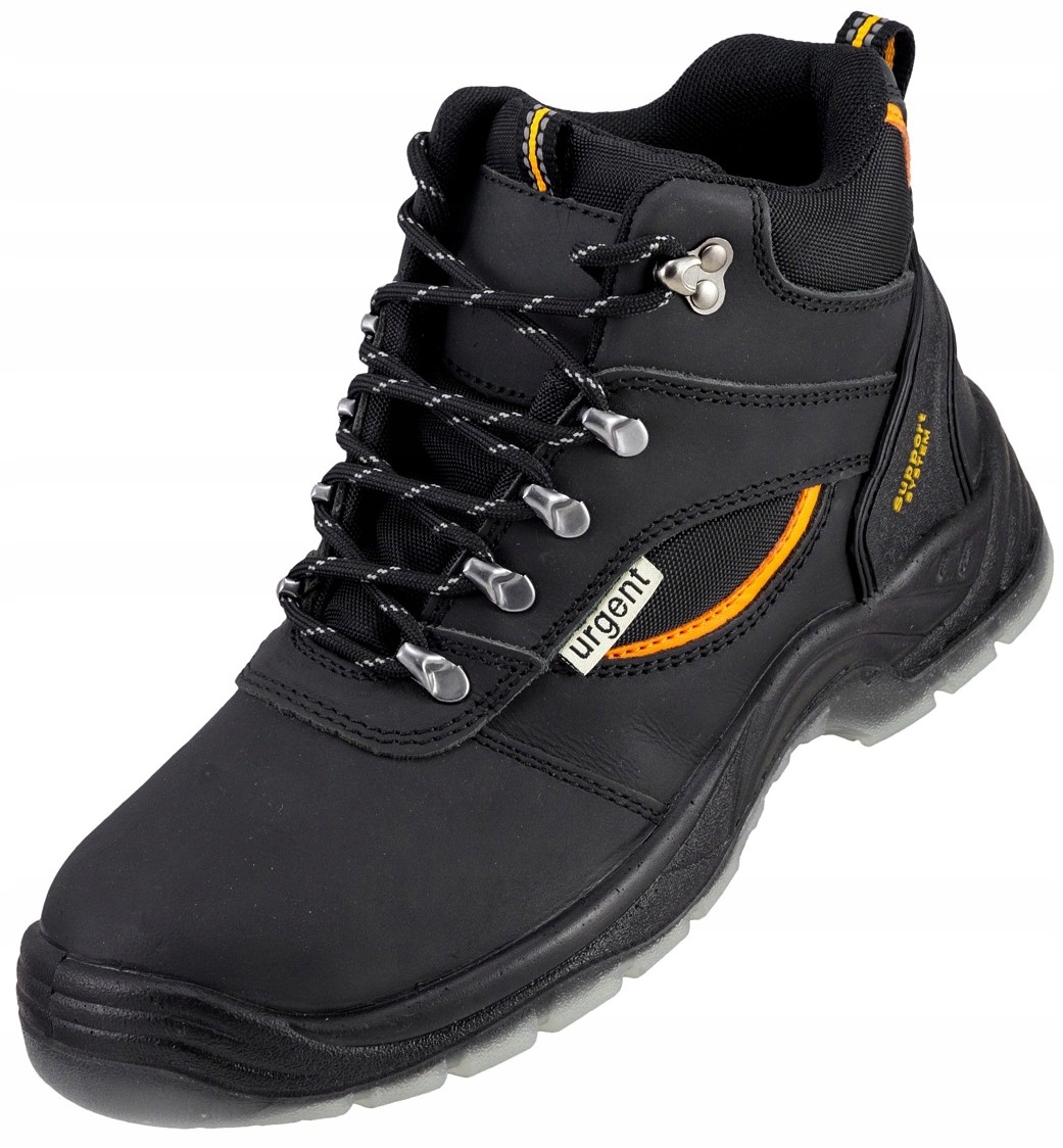 Pánské Ochranné Pracovní Boty Bez Podrážky Vysoké Za Kotník Kožené 46