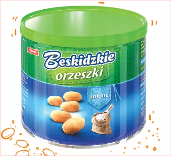 12 Sztuk Beskidzkie Orzeszki Z Solą 140G Puszka