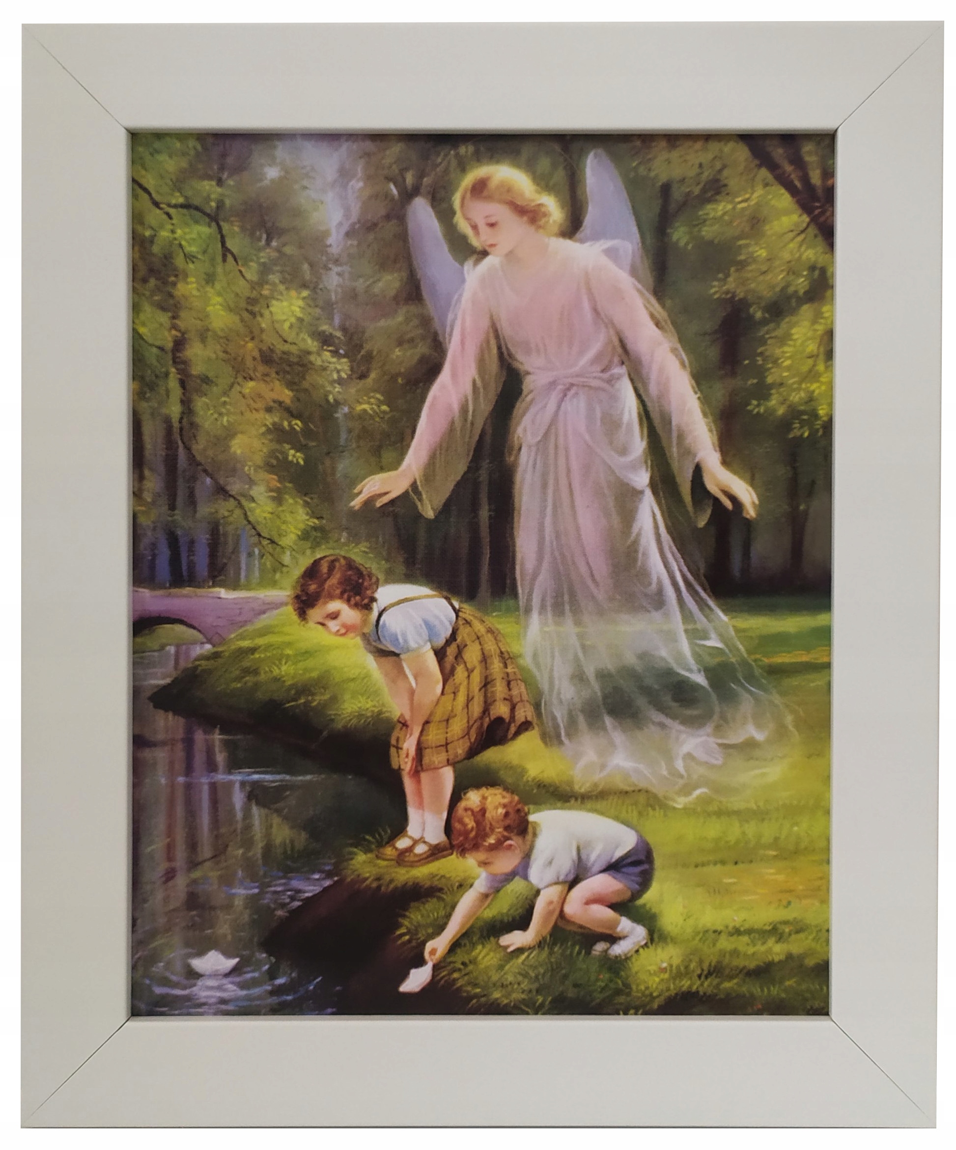 

Obrazy Na Ścianę Aniołka Anioła Stróża Biała Rama