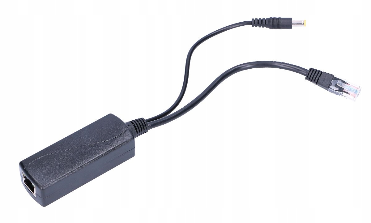 Splitter PoE 802.3af 48V 12V 1A Gigabit