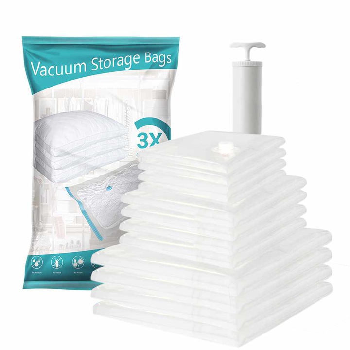 

Zestaw Worków Próżniowych 8 Sztuk Pompka