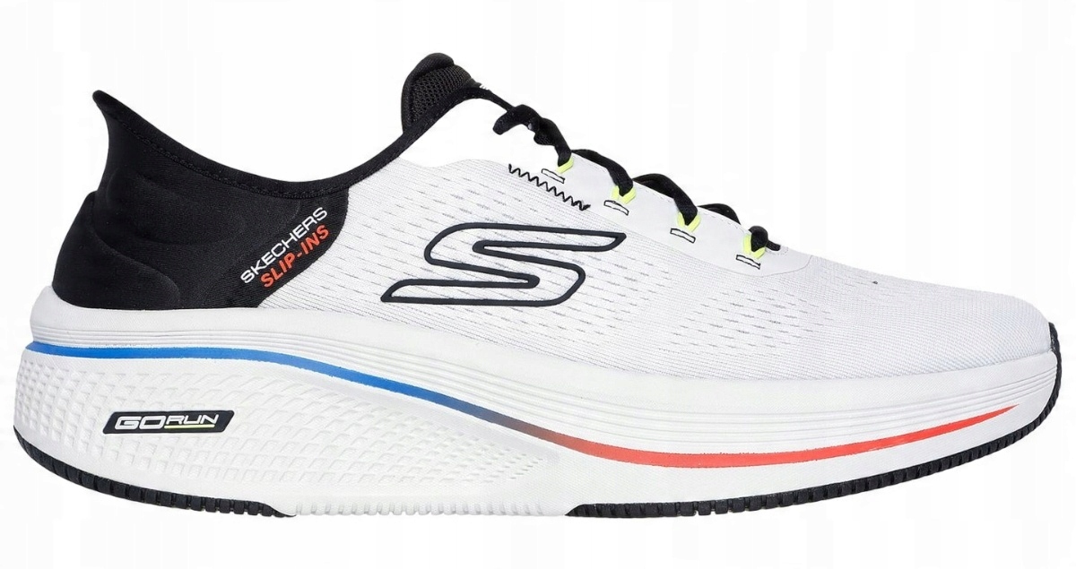 Skechers Pánské Sportovní Boty Pohodlné, Měkká Nazouvací Vložka Bílá 43
