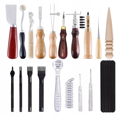 Řemeslná sada pro zpracování kůže nástroje