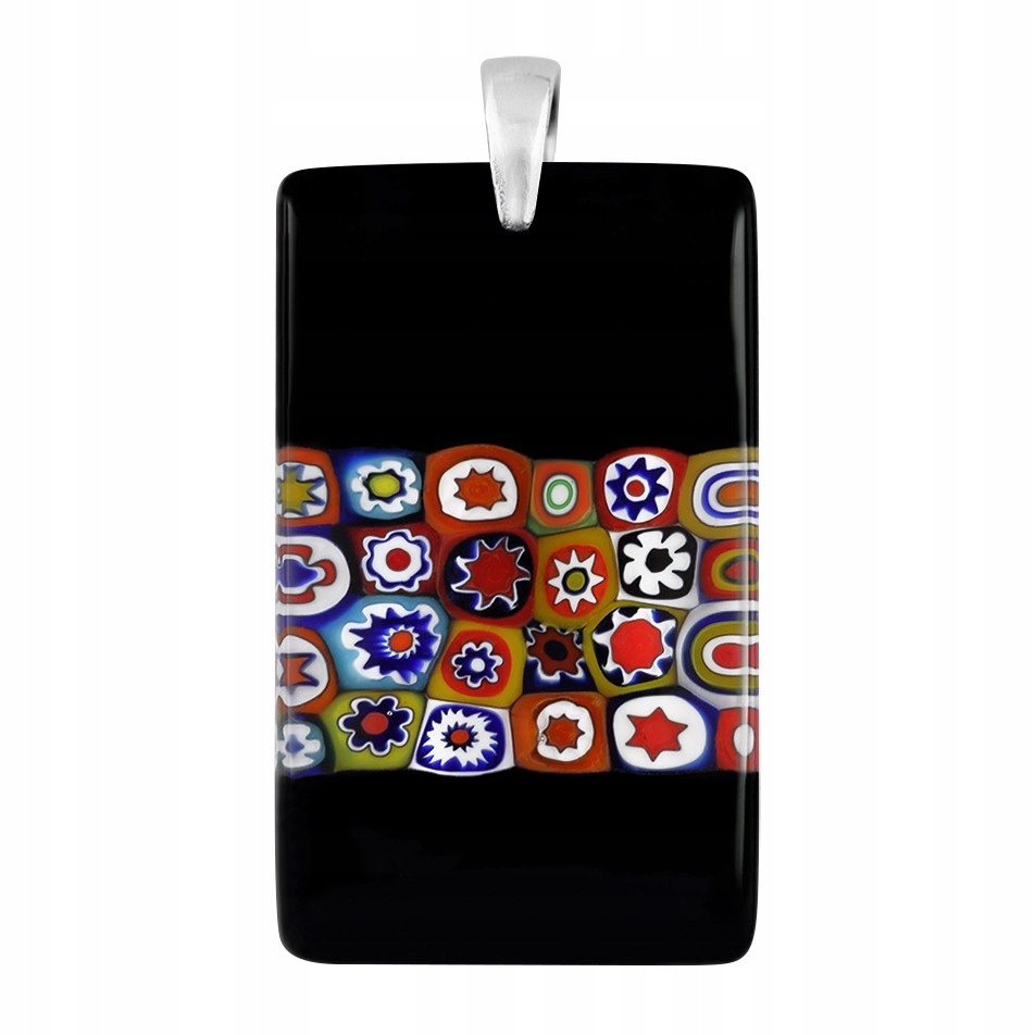 Dámský přívěsek Harf vícebarevný sklo murano