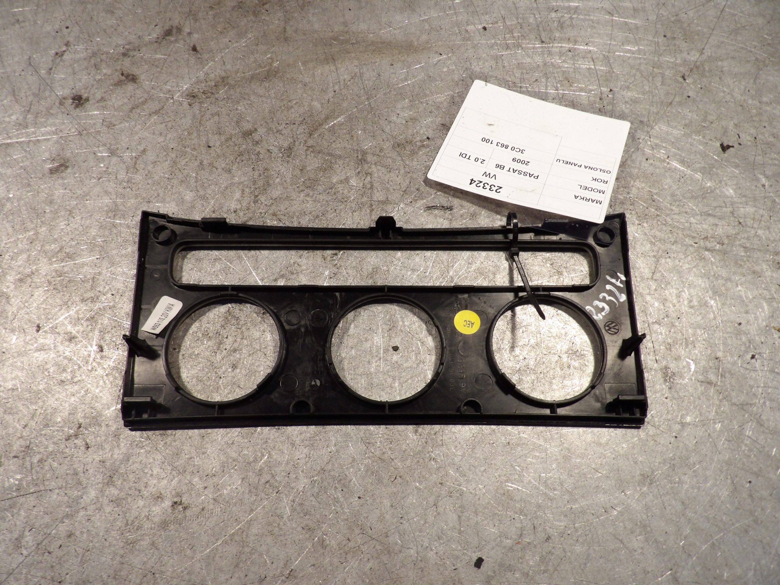 VW passat B6 cover panelu air conditioning devices 3C0863100