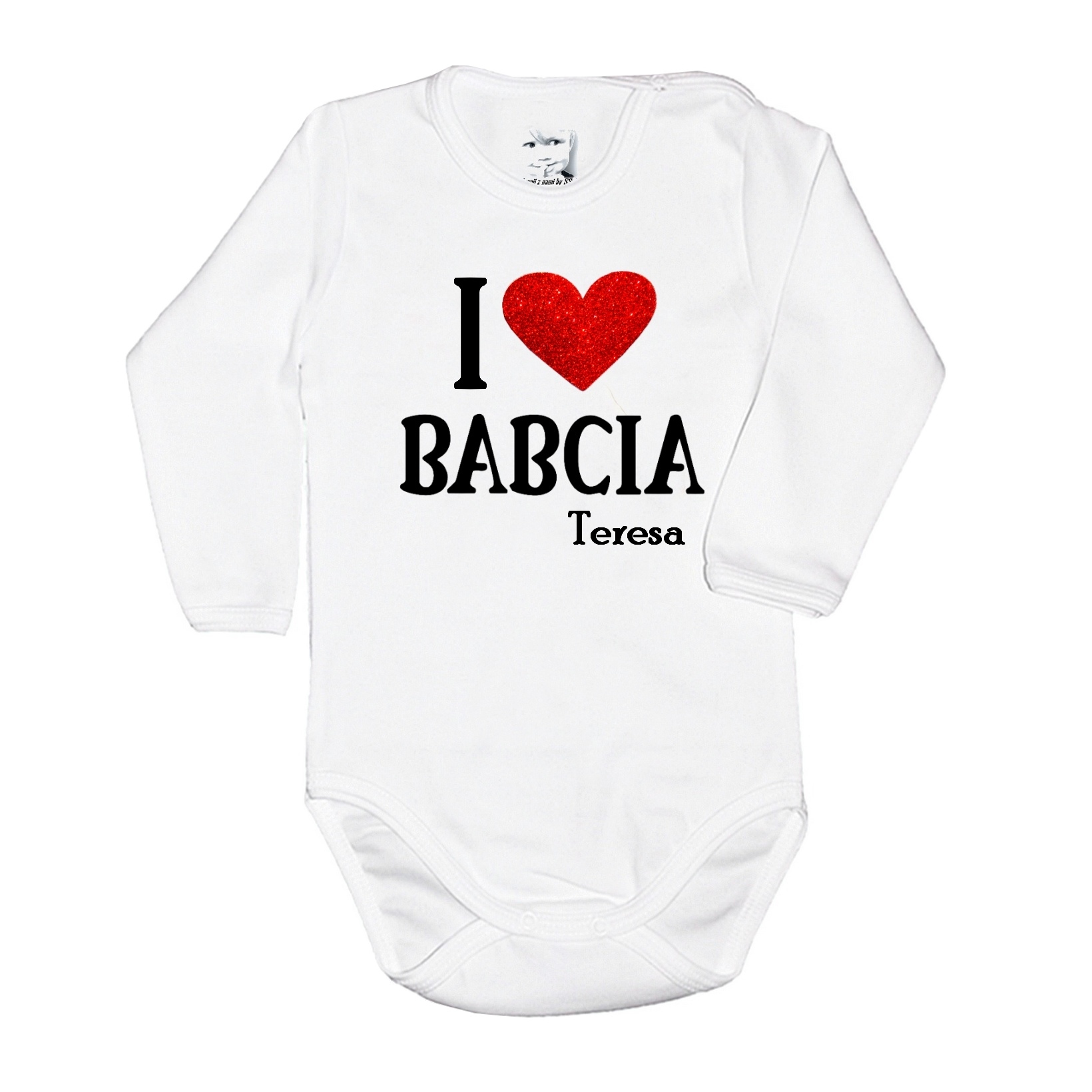 

Body 98 Dr z nadrukem I Love Babcia lub Dziadek