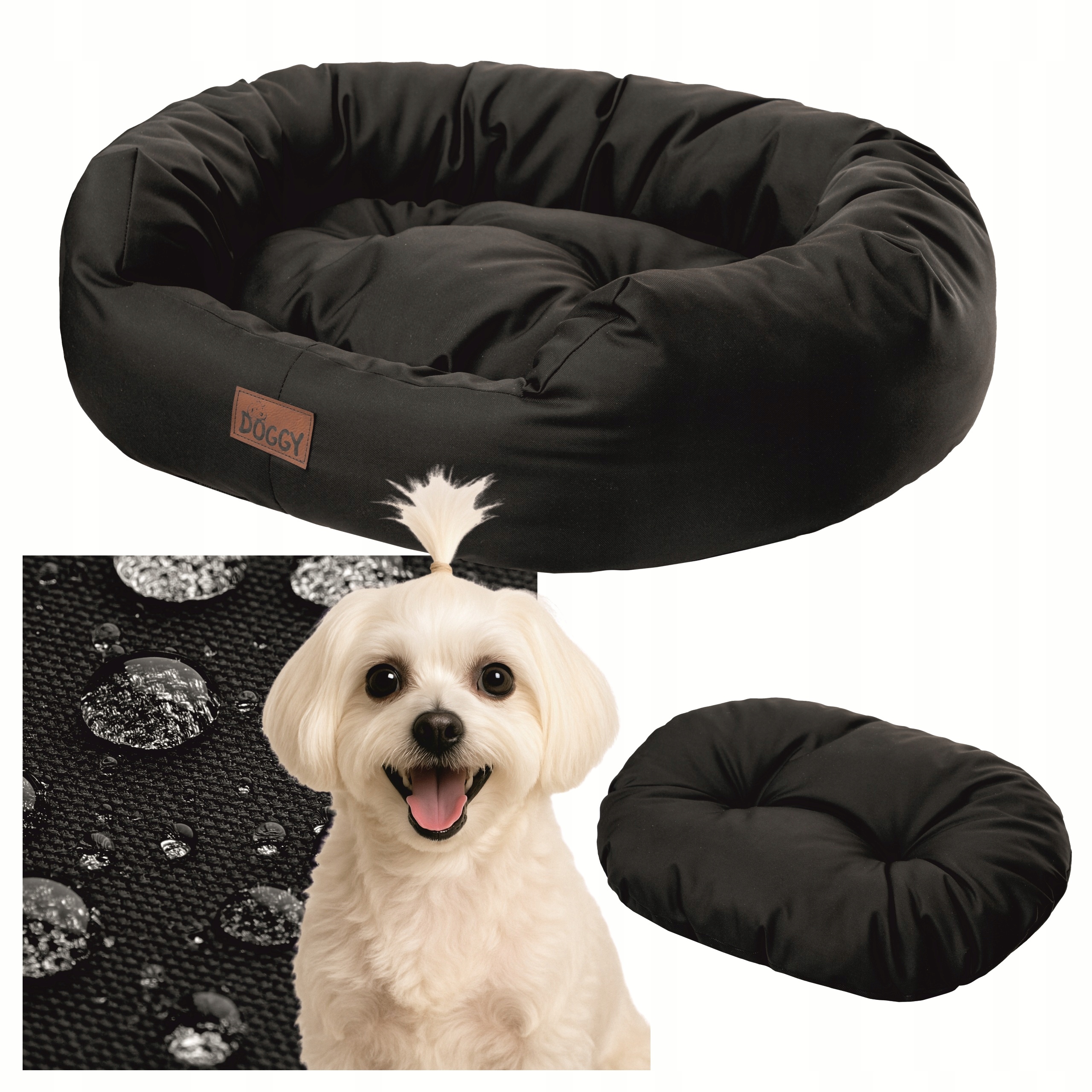 Legowisko dla Psa Wodoodporna kanapa Posłanie dla psa małe L 74x59 cm