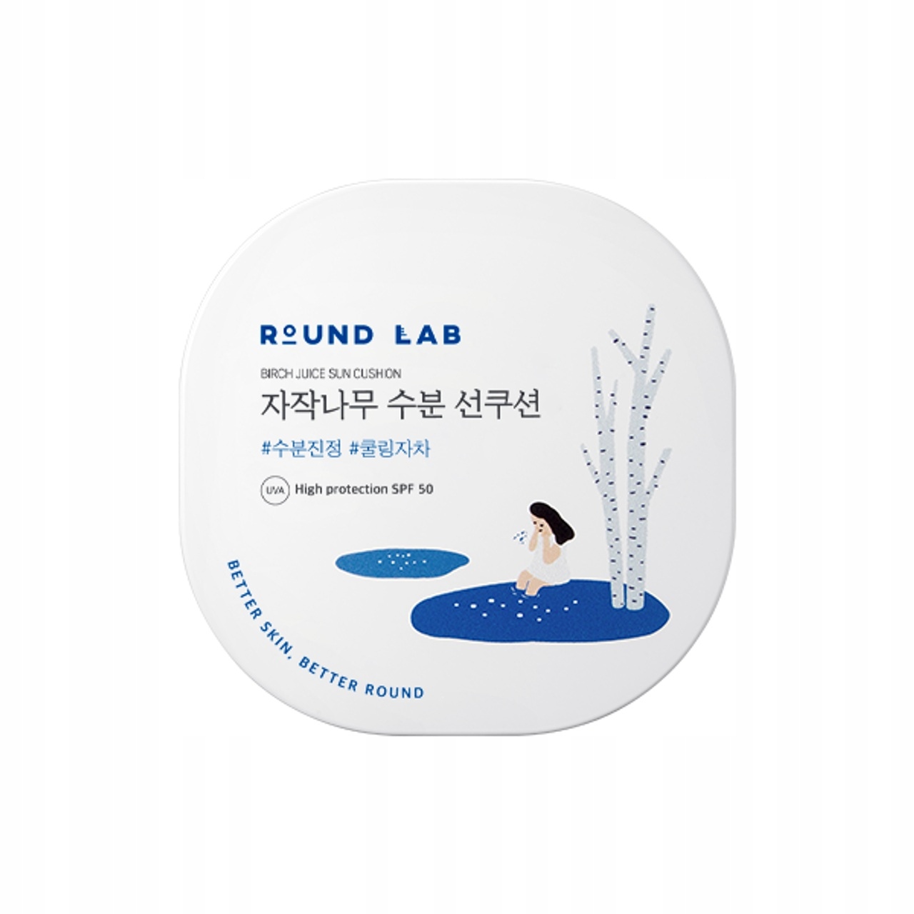 Hydratační opalovací polštář Cushion Round Lab Birch Juice Spf 50+ Pa++++ 15g