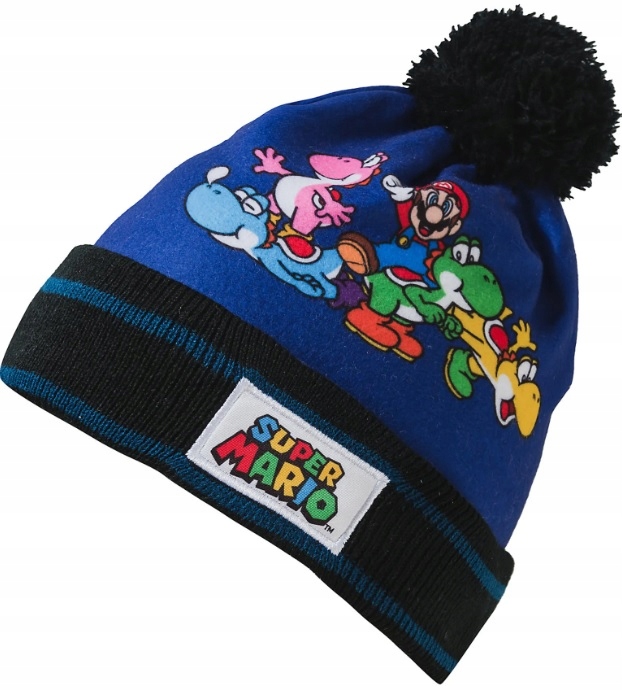 

Czapka Jesienno-zimowa z pomponem Mario 52cm