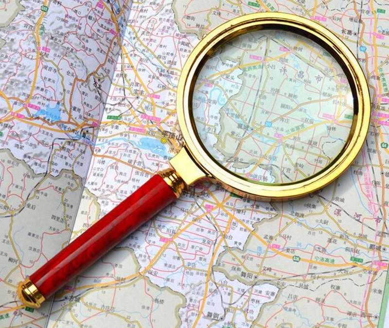 LUPA RĘCZNA KLASYCZNA 6X 80 mm ZŁOTA SZKŁO ELEGANCKA SOLIDNA JUBILERSKA Tematyka, motyw lupa