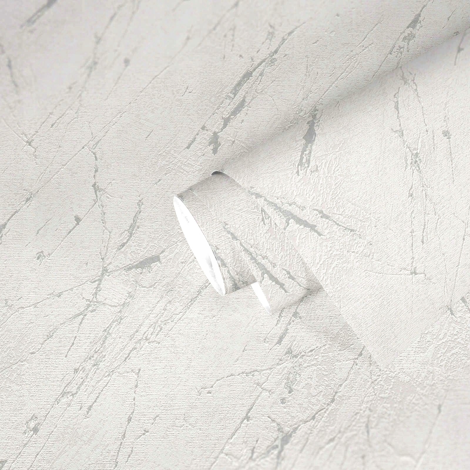 Tapeta na stenu imitujúca Strieborný šedý KAMEŇ MRAMOR Vinyl na vliese