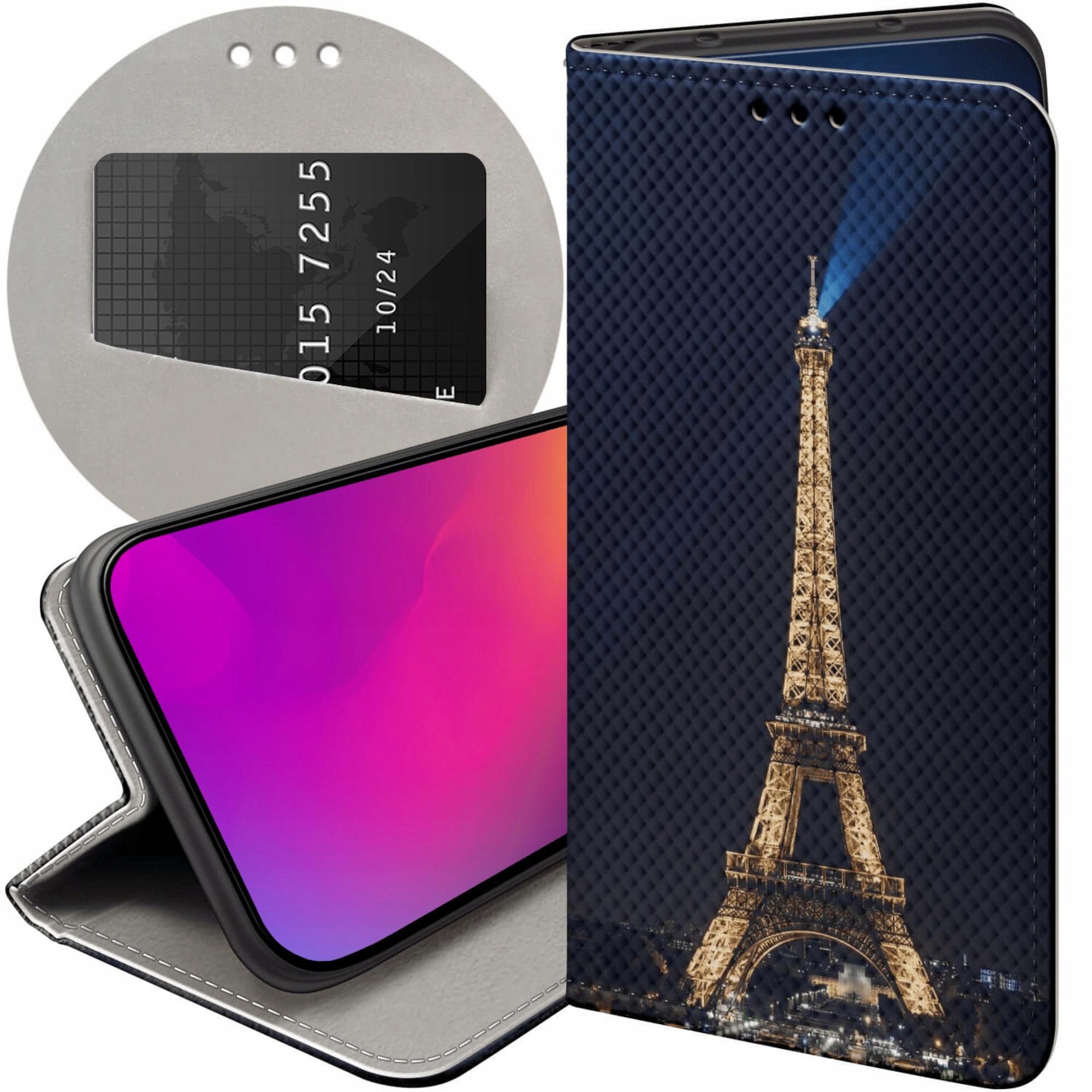 Etui Z Klapką Do Apple Iphone 13 14 Paryż Francja Eiffel Futerał