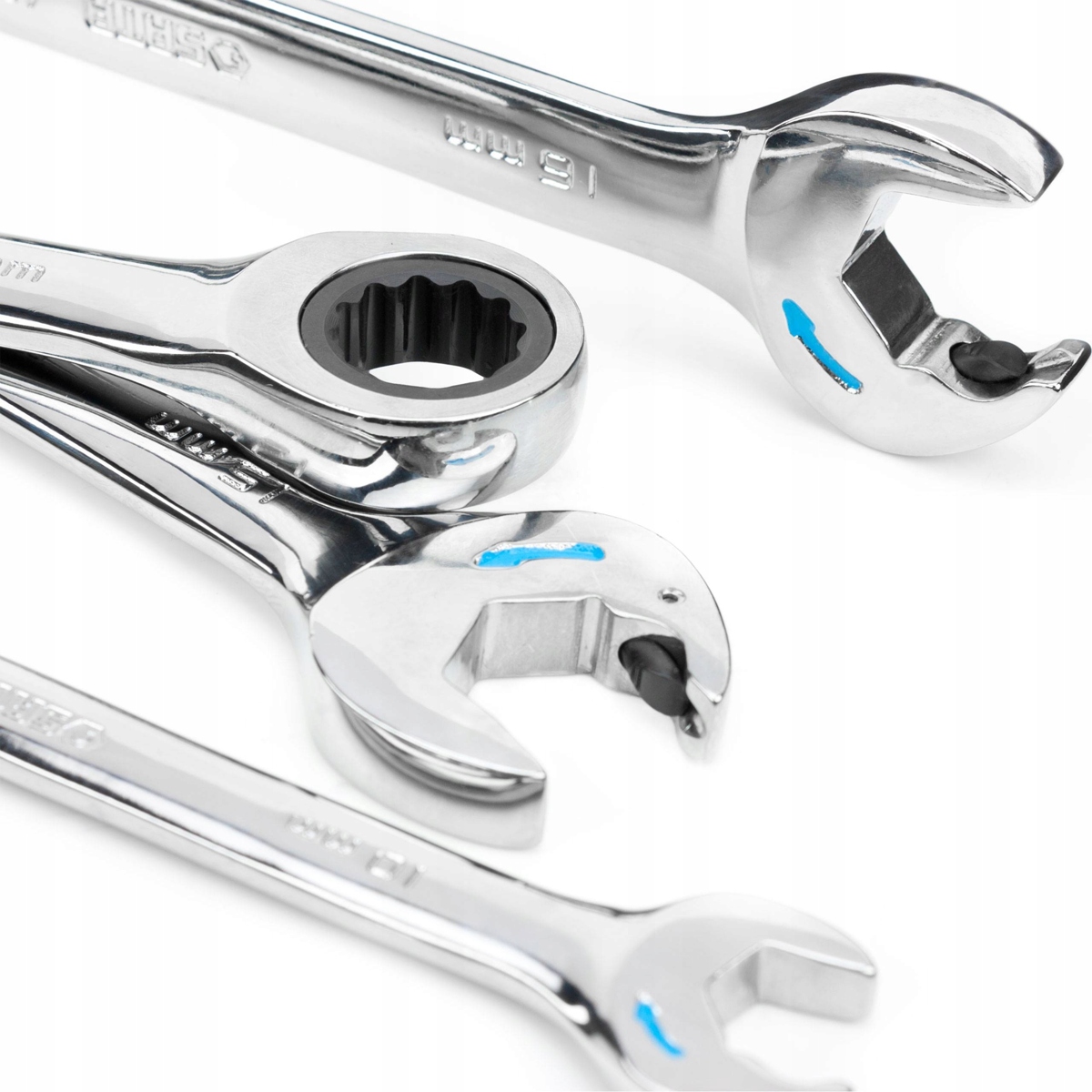 SATA KLUCZE PŁASKO OCZKOWE Z GRZECHOTKĄ 09066 13SZ Liczba elementów w zestawie 13