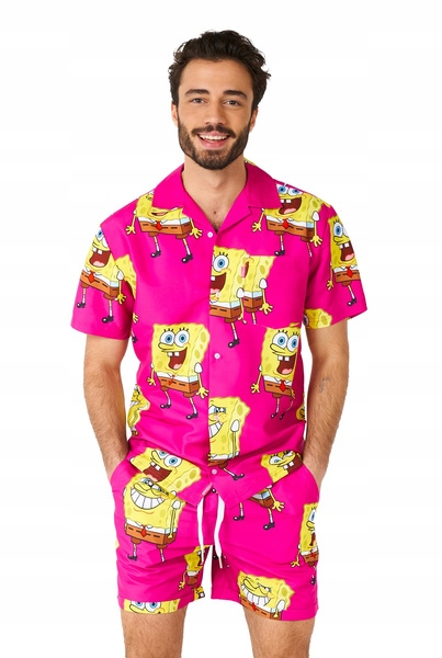 Letní Set Spongebob v kalhotách Opposuits Licence XXL