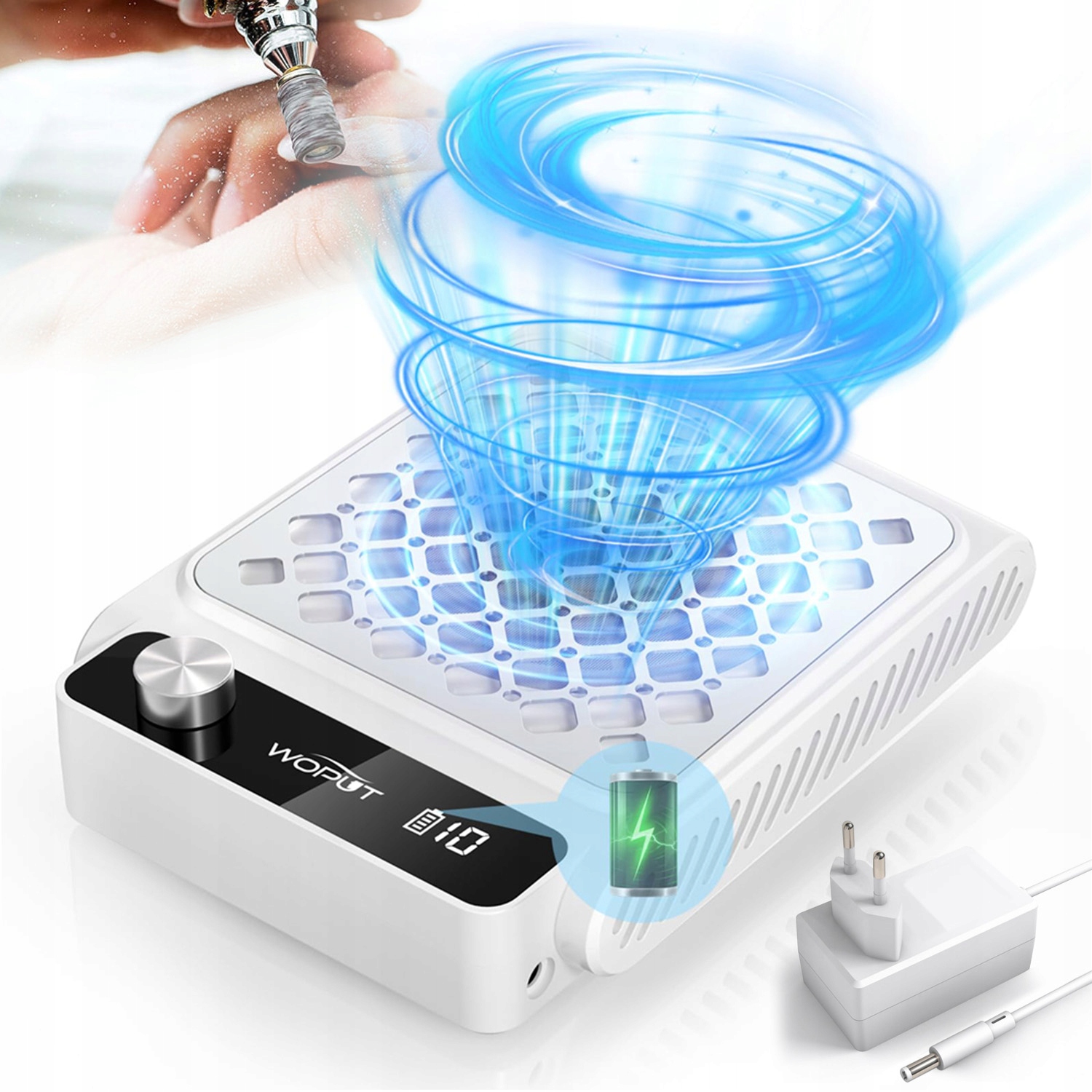 Odsávačka Prachu Na Nehty Manikúra Pedikúra Kazetový Bezsáčkový 48W