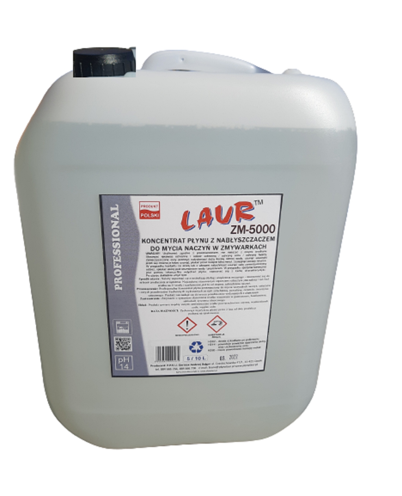 

Płyn Do Mycia Naczyń W Zmywarkach Z Nabł. Laur 10L