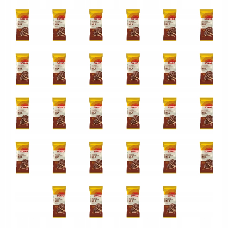 Sonko. Milk Wafle ryżowe w czekoladzie mlecznej 65 g. X28