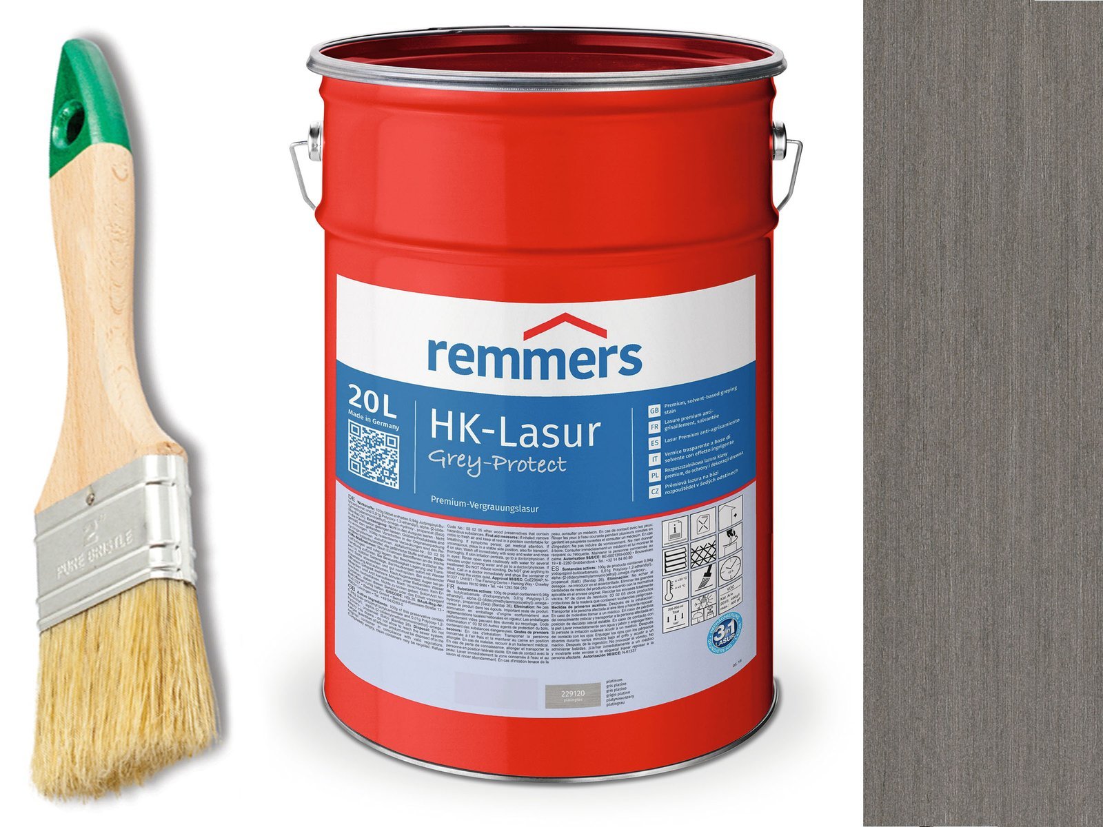 

Remmers HK-Lasur impregnat do drewna 10L Grafitowy