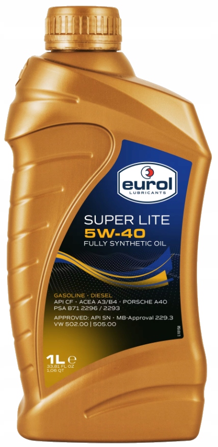 Eurol Lite 5W40 1L Psa Fiat Renault