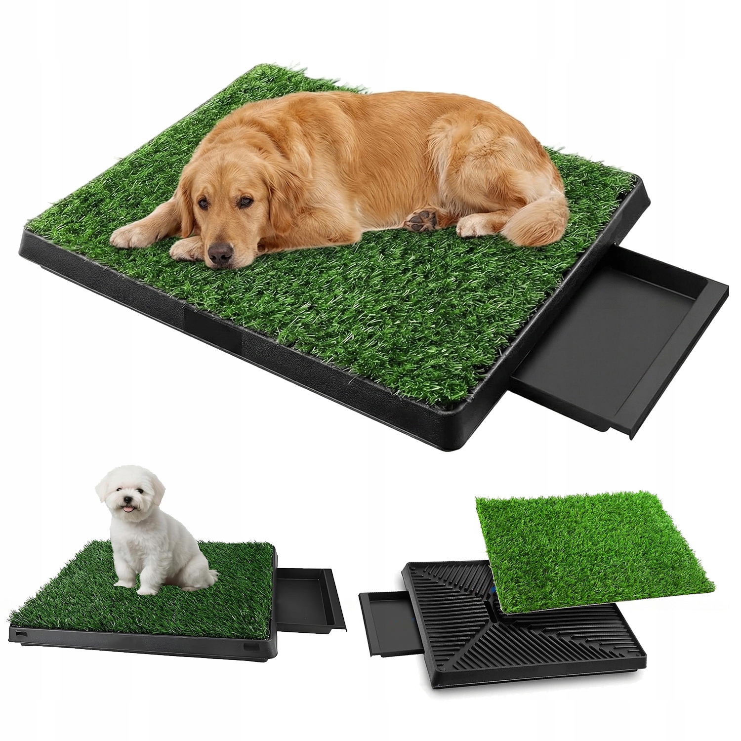 63×50 CM Záchody S Trávou Pro Psa, Odnímatelné, Zesílené, Snadno Se Čistí
