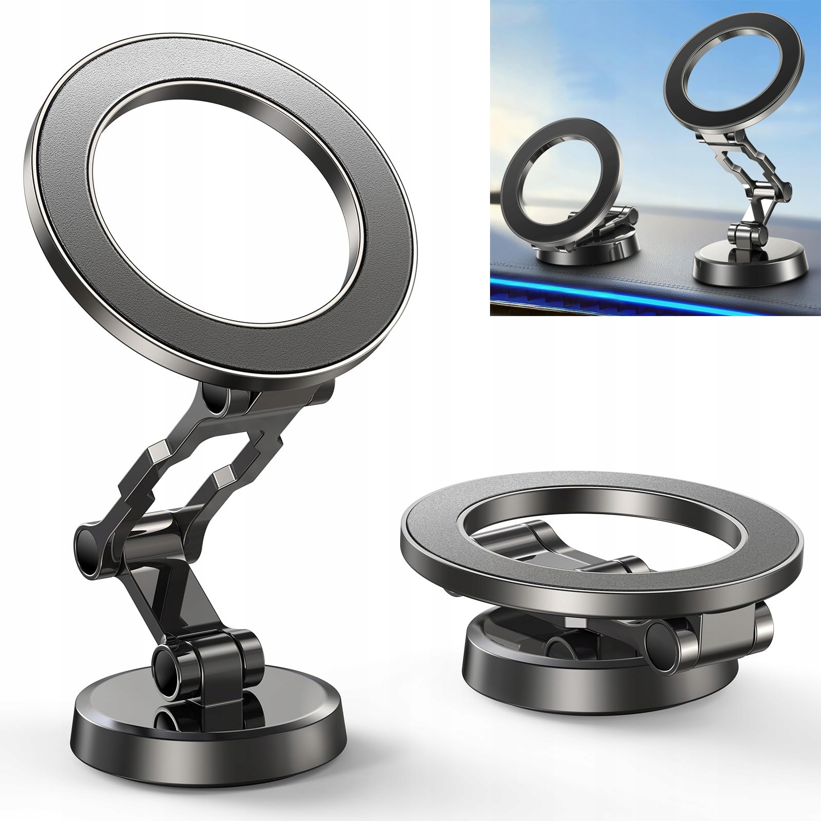 Magnetyczny uchwyt samochodowy na telefon