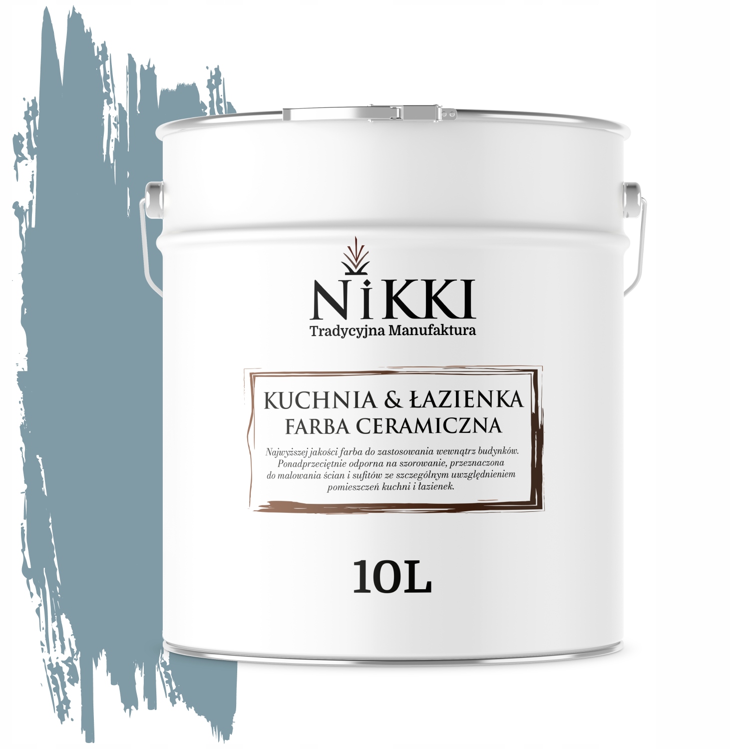 Keramická Farba Kuchyňa Kúpeľňa Šedá Platinová Tmavá H0730 10L Nástenná