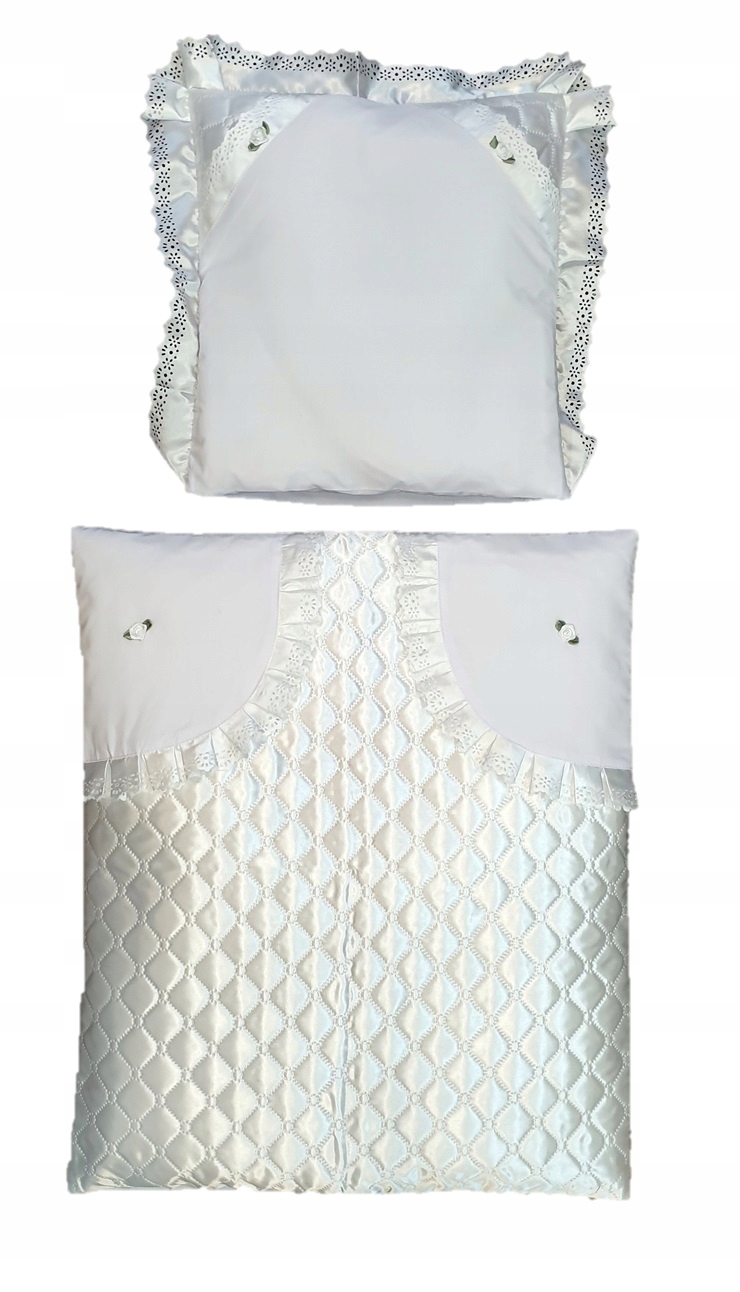 BIAŁA pościel poszewki wózek, kołyska CHRZEST Płeć chłopcy dziewczynki